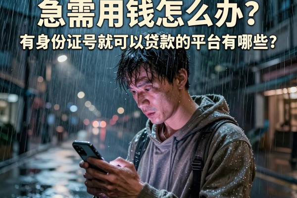 急需用钱怎么办？有身份证号就可以贷款的平台有哪些？这几个靠谱口子要收藏