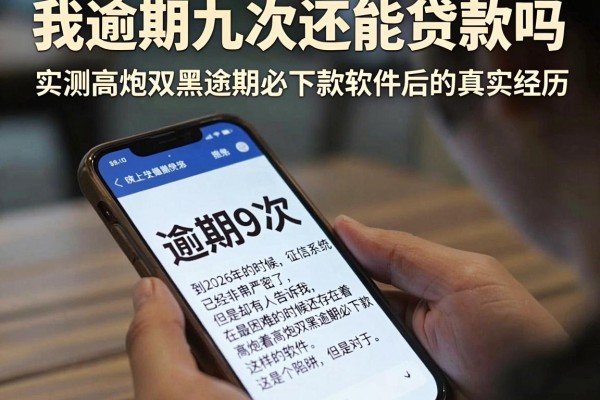 我逾期九次还能贷款吗，实测高炮双黑逾期必下款软件后的真实经历