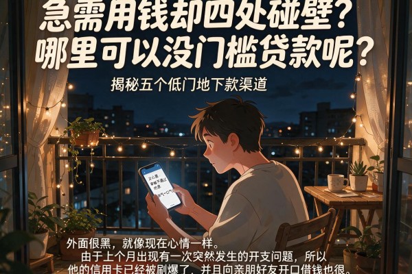 急需用钱却四处碰壁？哪里可以没门槛贷款呢？揭秘五个低门槛下款渠道