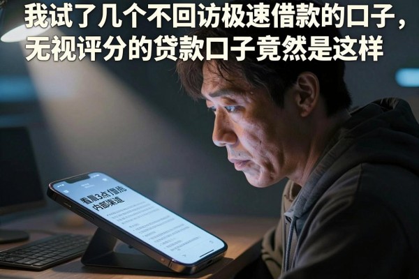 我试了几个不回访极速借款的口子，发现无视评分的贷款口子竟然是这样