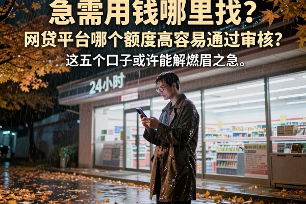 急需用钱哪里找？网贷平台哪个额度高容易通过审核？这五个口子或许能解燃眉之急