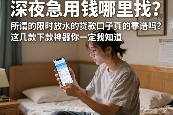 深夜急用钱哪里找？所谓的限时放水的贷款口子真的靠谱吗？这几款下款神器你一定要知道