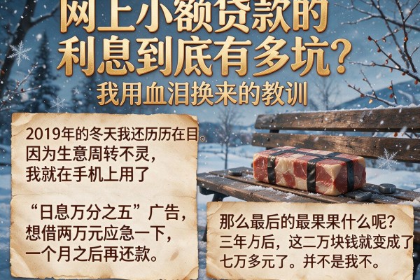 网上小额贷款的利息到底有多坑？我用血泪换来的教训