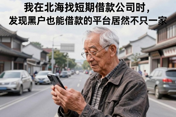 我在北海找短期借款公司时，发现黑户也能借款的平台居然不只一家