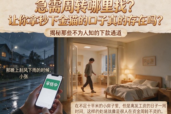 急需周转哪里找？让你拿秒下金猫的口子真的存在吗？揭秘那些不为人知的下款通道