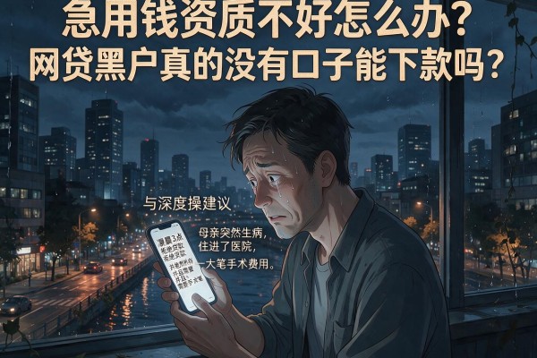 急用钱资质不好怎么办？网贷黑户真的没有口子能下款吗？深度解析与实操建议