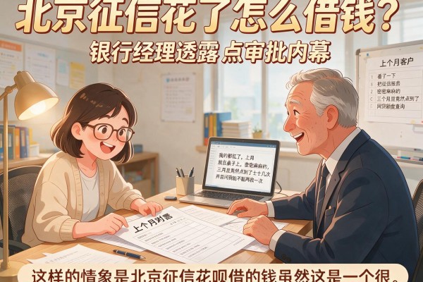 北京征信花了怎么借钱？银行经理透露点审批内幕