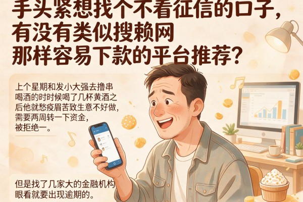 手头紧想找个不看征信的口子，有没有类似搜赖网那样容易下款的平台推荐？