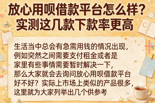 放心用呗借款平台怎么样？实测这几款下款率更高