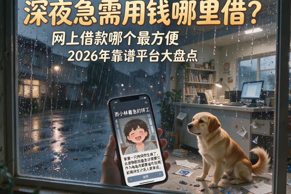 深夜急需用钱哪里借？网上借款哪个最方便2026年靠谱平台大盘点