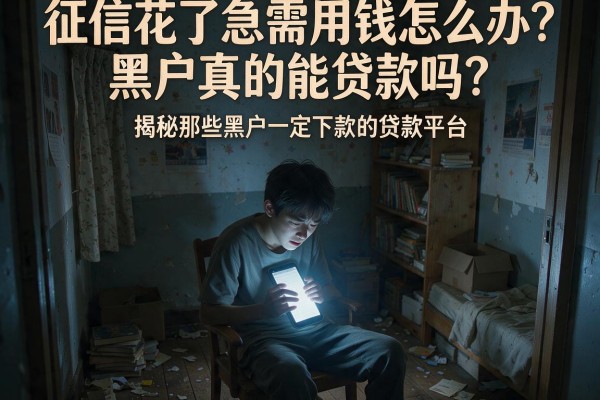 征信花了急需用钱怎么办？黑户真的能贷款吗？揭秘那些黑户一定下款的贷款平台