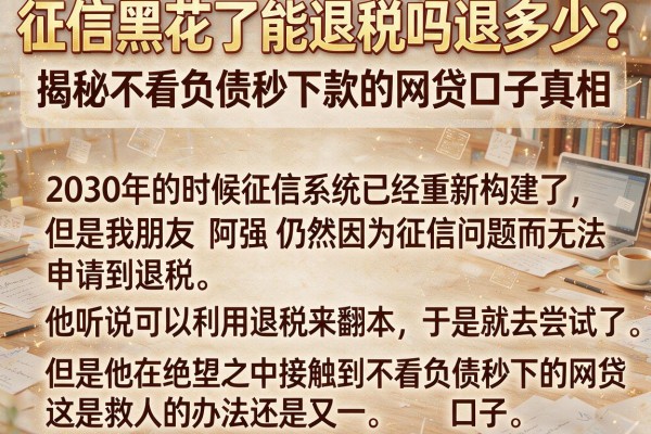 征信黑花了能退税吗退多少？揭秘不看负债秒下款的网贷口子真相