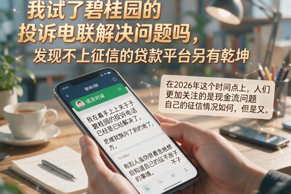 我试了碧桂园的投诉电联解决问题吗,发现不上征信的贷款平台另有乾坤