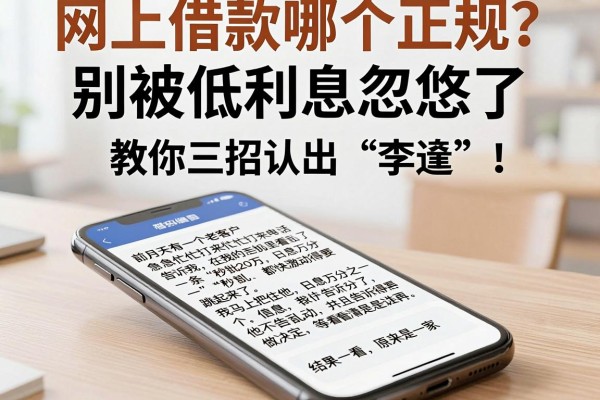网上借款哪个正规？别被低利息忽悠了，教你三招认出“李逵”