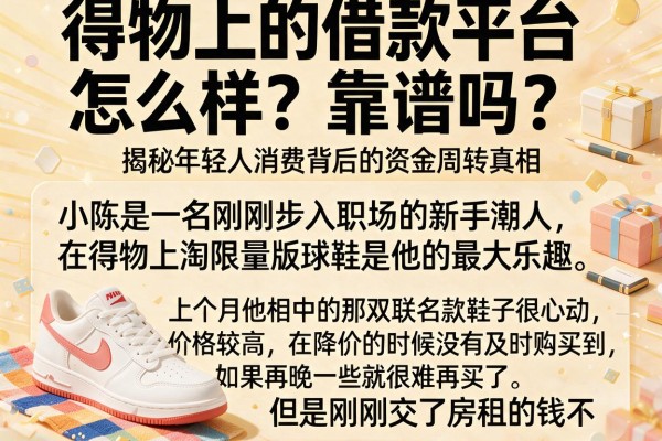 得物上的借款平台怎么样?靠谱吗?揭秘年轻人消费背后的资金周转真相
