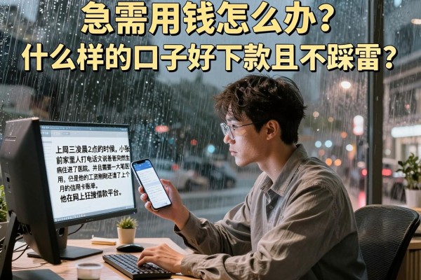 急需用钱怎么办？什么样的口子好下款且不踩雷？内行人教你避坑