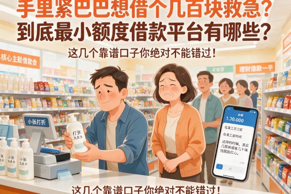 手里紧巴巴想借个几百块救急？到底最小额度借款平台有哪些？这几个靠谱口子你绝对不能错过！