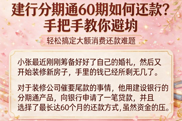 建行分期通60期如何还款？手把手教你避坑，轻松搞定大额消费还款难题