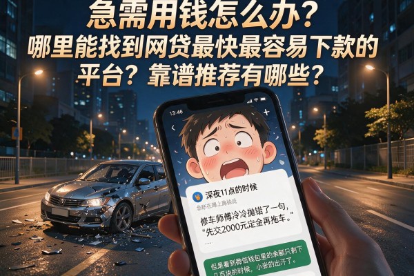 急需用钱怎么办？哪里能找到网贷最快最容易下款的平台？靠谱推荐有哪些？