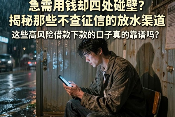 急需用钱却四处碰壁？揭秘那些不查征信的放水渠道，这些高风险借款下款的口子真的靠谱吗？