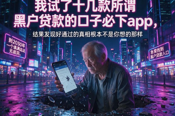 我试了十几款所谓黑户贷款的口子必下app，结果发现好通过的真相根本不是你想的那样