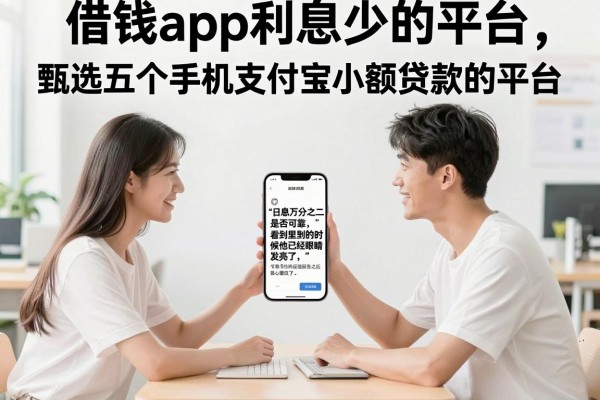 借钱app利息少的平台，甄选五个手机支付宝小额贷款的平台