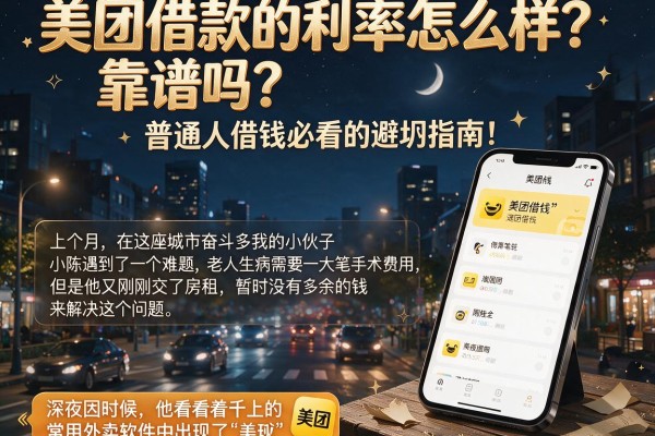 美团借款的利率怎么样？靠谱吗？普通人借钱必看的避坑指南！