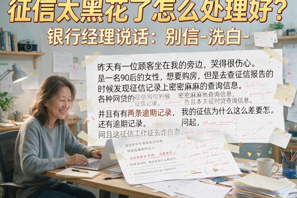 征信太黑花了怎么处理好？银行经理说实话：别信-洗白-广告