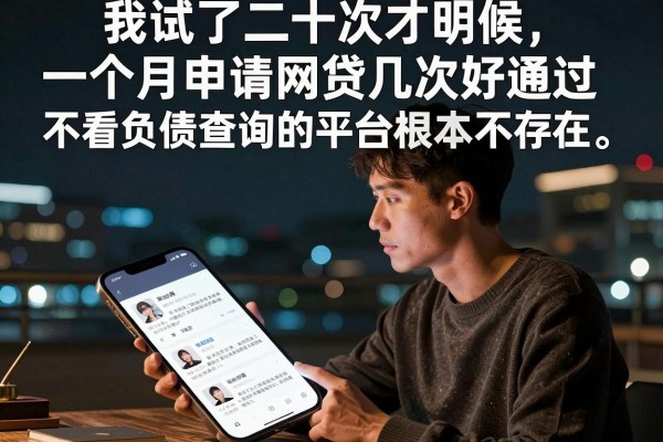 我试了二十次才明白，一个月申请网贷几次好通过和不看负债查询的平台根本不存在