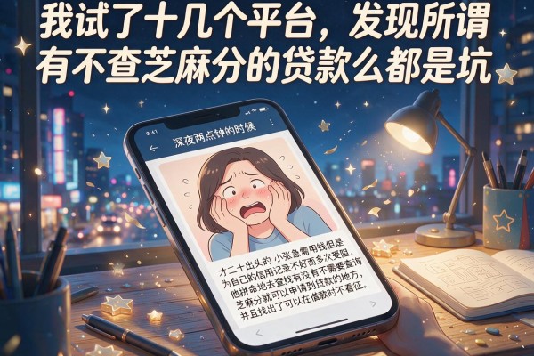 我试了十几个平台，发现所谓有不查芝麻分的贷款么都是坑