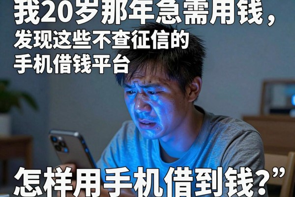 我20岁那年急需用钱，发现这些不查征信的手机借钱平台竟然真的存在