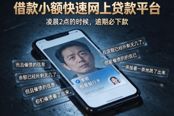 借款小额快速网上贷款平台，概括五个逾期必下款的app