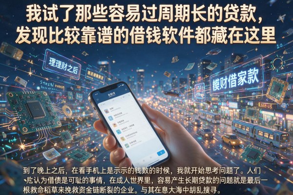 我试了那些容易过周期长的贷款,发现比较靠谱的借钱软件都藏在这里