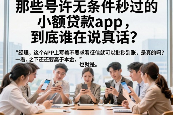 那些号称无条件秒过的小额贷款app，到底谁在说真话？