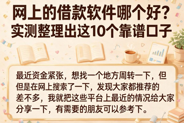 网上的借款软件哪个好？实测整理出这10个靠谱口子