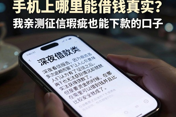手机上哪里能借钱真实？我亲测征信瑕疵也能下款的口子