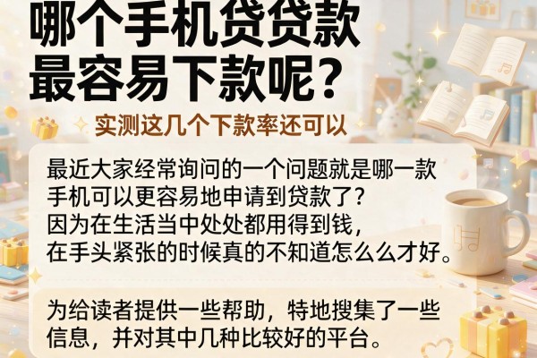 哪个手机贷款最容易下款呢？实测这几个下款率还可以