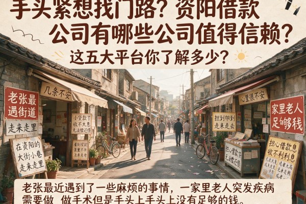 手头紧想找门路？资阳借款公司有哪些公司值得信赖？这五大平台你了解多少？