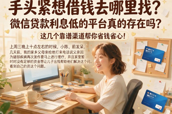 手头紧想借钱去哪里找？微信贷款利息低的平台真的存在吗？这几个靠谱渠道帮你省钱省心！