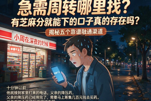 急需周转哪里找？有芝麻分就能下的口子真的存在吗？揭秘五个靠谱融通渠道