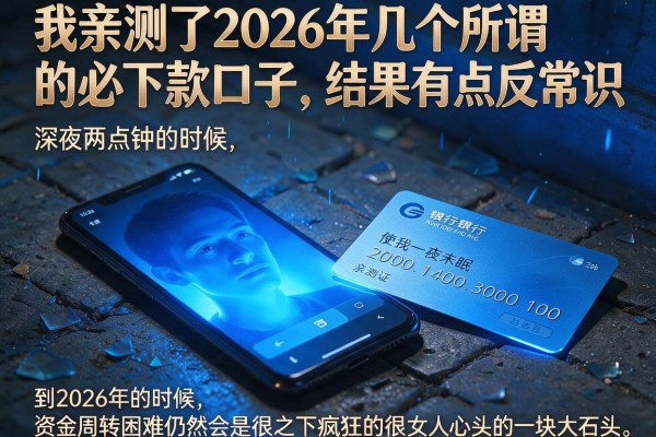 我亲测了2026年几个所谓的必下款口子，结果有点反常识