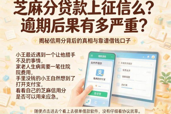 芝麻分贷款上征信么？逾期后果有多严重？揭秘信用分背后的真相与靠谱借钱口子