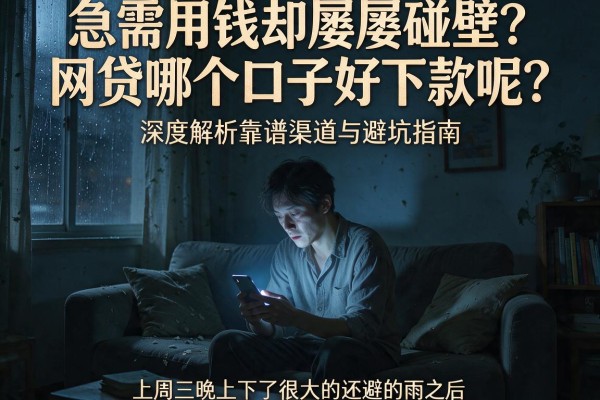 急需用钱却屡屡碰壁？网贷哪个口子好下款呢？深度解析靠谱渠道与避坑指南