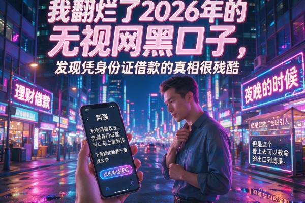 我翻烂了2026年的无视网黑口子，发现凭身份证借款的真相很残酷