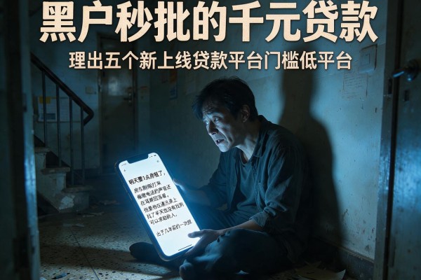 黑户秒批的千元贷款,理出五个新上线贷款平台门槛低平台