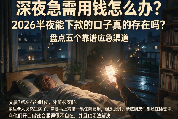 深夜急需用钱怎么办？2026半夜能下款的口子真的存在吗？盘点五个靠谱应急渠道