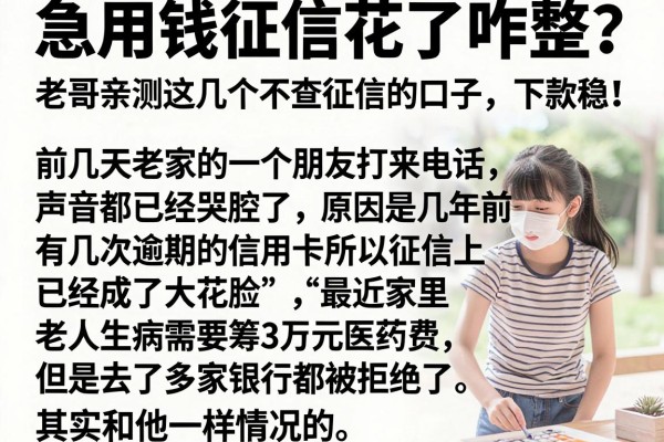 急用钱征信花了咋整？老哥亲测这几个不查征信的口子，下款稳！