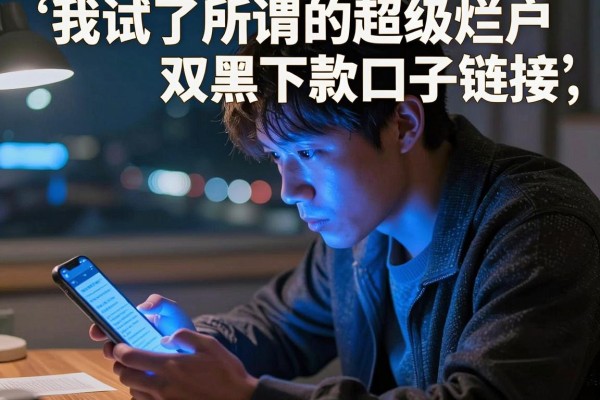 我试了所谓的超级烂户双黑下款口子链接，结果和我想的完全不一样