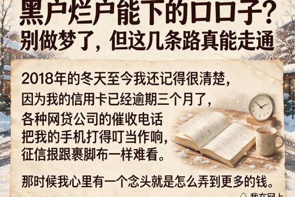 黑户烂户能下的口子？别做梦了，但这几条路真能走通