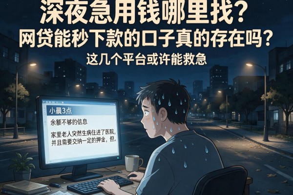 深夜急用钱哪里找？网贷能秒下款的口子真的存在吗？这几个平台或许能救急
